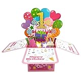 Compact et pratique : avec une taille de 18 cm x 23 cm, la carte tient parfaitement dans l'enveloppe incluse pour un cadeau facile. Idéal pour tout cadeau de 1er anniversaire ou carte d'anniversaire pour fille de 1 an