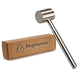 Stainless Steel Meat Tenderizer 18/8 Food Grade Kitchen Mallet Steak Pounder Flatterner for Beef and Poultry - Commercial Quality 100% Dishwasher Safe