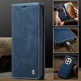 Samokor Etui do Xiaomi Redmi Note 15 Pro Plus 5G Premium Klapką Etui ze Skóry PU,Portfel Przegródki na Karty Funkcja Stojaka Magnetyczne Wstrząsy Redmi Note 15 Pro Plus,Niebieski