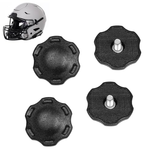 YUEARN 4 PCS Thumb Screws Compatible with Riddell SpeedFlex Football Helmet, Thumb Screws Used to Hold The Football Helmet Chinstrap Stabilization System, Suitable for Youth and Adult
