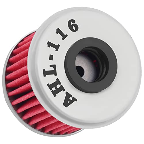 Ahl 116 Oil Filter For Honda Crf450X Crf450 X 444 2005 2006 2007 2008 2009/Crf450R Crf450 Crf 450R 450 Replaces Part # 15412-Meb-67 15412-Men-671 8000 A7019 2521231 (Pack Of 8) #TOP3