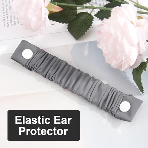 Image of Nasal Cannula Strap Ear Savers, Ear Protectors for Oxygen Tubing, Cannula Headband Strap, Secure Fit to Prevent Ear Soreness (Grey)