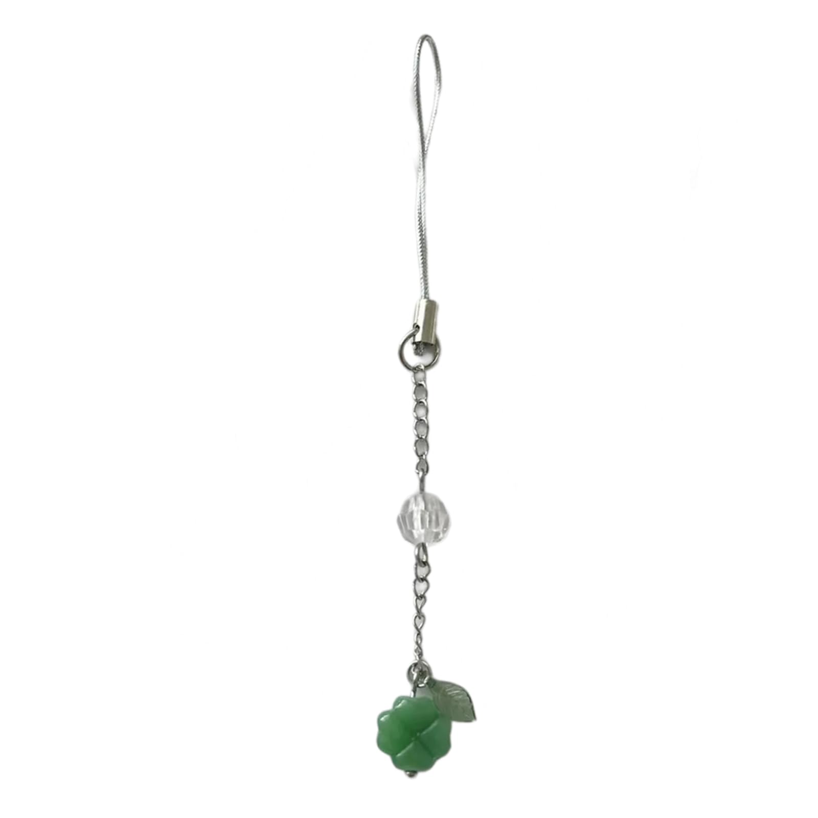 NEWFT Four Grass Pendant Sweet Phone Chain Strap Hangings Decoration Keychain Lanyard Small for Women Girls