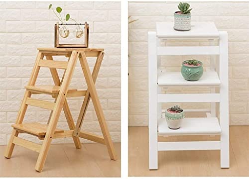 Fleur stand ménage multifonction en bois convertible 3 marches - 5