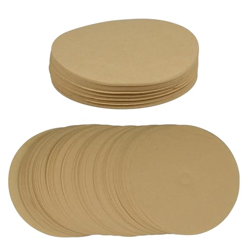 50 Pcs Disposable Percolator Coffee Filters, 3.75 Inch Natural Unbleached Disc Coffee Filters for Percolators, Coffee Pot & Home Office Use (Natural)