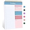 To Do List Notepad – To Do List Notebook for Work with 52 Sheets, Undated Daily Planner Perfect for Enhanced Productivity and Goal Achievement – Pink & Blue