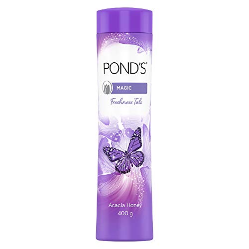 Image of Pond's Dreamflower Fragrant Talcum Powder, Pink Lily, 400 G And Magic Freshness Talcum Powder Acacia Honey, 400 G