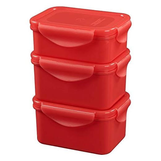 Ikea Fullastad Lunch Box (Red) Set of 3