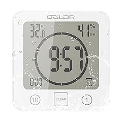 Digital Bathroom Shower Wall Clock Timer, LCD Digital Wall Clock with Suction Waterproof product