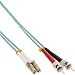 Produktbild InLine 88501O LWL Duplex Kabel, LC/ST, 50/125µm, OM3, 1m