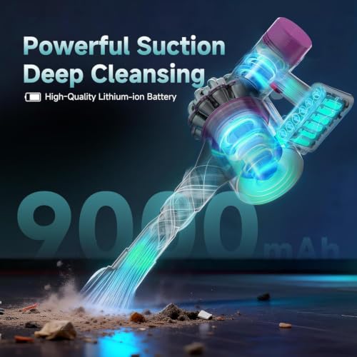 Image of EGR 9000mAh Advanced Battery Replacement Compatible with Dyson V7 Series | 21.6V Li-ion Battery for V7 Animal /Motorhead /Trigger /Fluffy /Absolute /Car+Boat /SV11 Handheld Vacuum Cleaners with 4 Filters