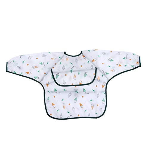 Ibasenice Babero Mangas Impermeable Delantal Para Comida Infantil Fácil Limpiar
