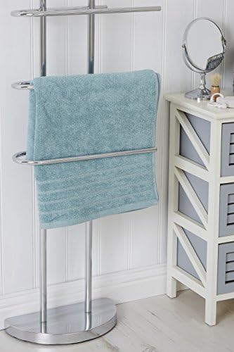 Premier Housewares Towel Rails Towel Holder Free Standing Towel Stand Towel Drying Rack Towel Rack Towel Holder Stands 94 x 41 x 18 cm