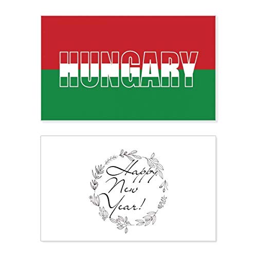 Tarjeta conmemorativa de Año Nuevo de Hungría personalizable para felicitaciones
