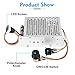 PWM DC Motor Speed Controller, DC 10V-55V / Rated 60A / Max 100A Brush Motor Stepless Speed Controller with LED Display & Forward-Brake-Reverse Switch & Ajustable Potentiometer