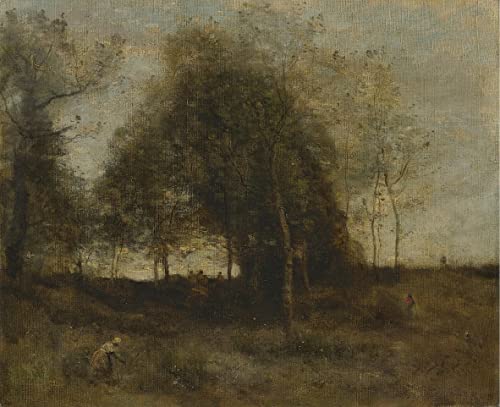 Toile art Normandie Corot pour habiller un mur vide et valoriser un couloir
