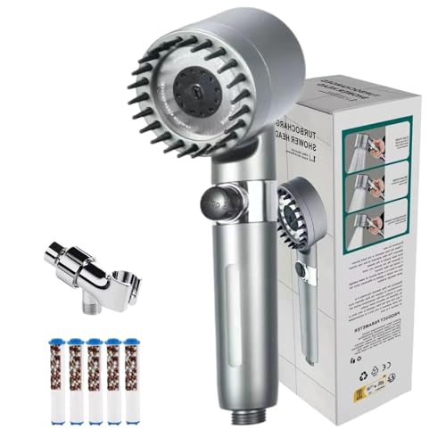 ステンレススチールニッケル360度回転加圧節水シャワーヘッド