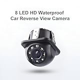 Kamera cofania Sound Way wodoodporna do samochodów i ciężarówek – kamera tylna HD IP68 z noktowizją, szeroki kąt 170°, diody IR, uniwersalna do SUV, kamperów i vanów – czarna