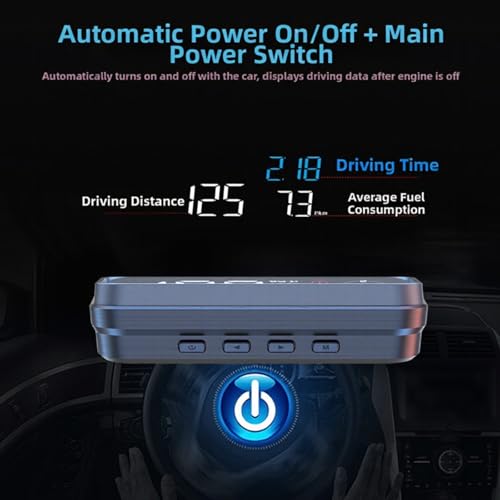 Proyector Vehículos OBD2 HD Head Up Display Compatible con Modelos de Gas 2008 5