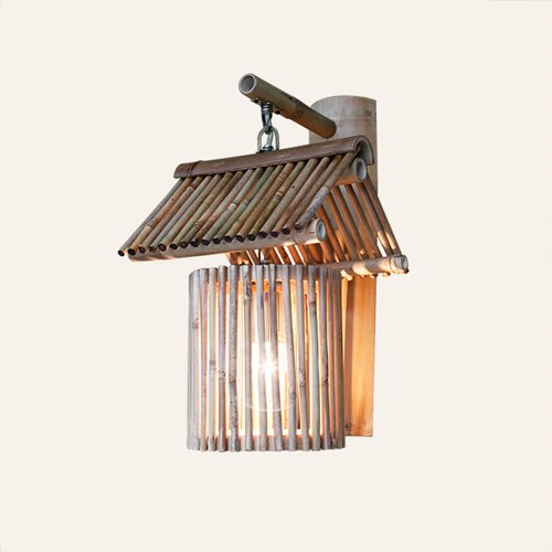 Lampe murale asiatique à éclairage tamisé pour une lumière douce
