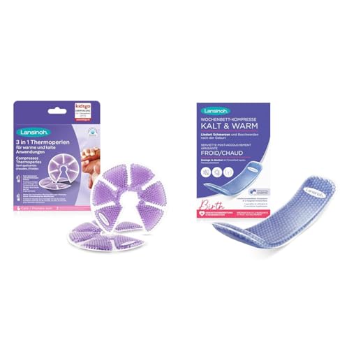 Compresses Thermoperles Lansinoh et serviette post-accouchement pour soulager la douleur