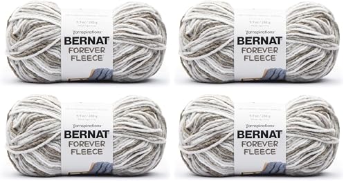 Image of Bernat Forever Fleece Yarn, 280G, Latte (Pack of 2)