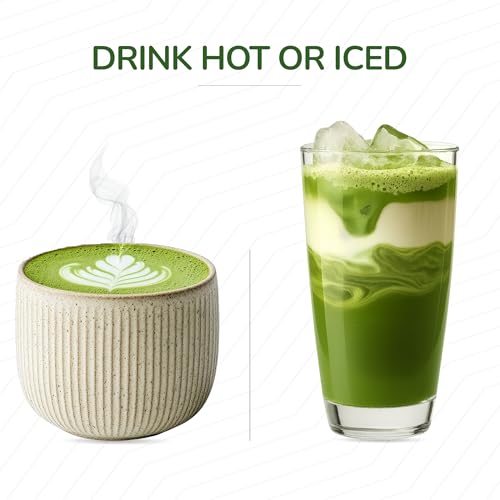 Image of TeaFit Ceremonial NO SUGAR Instant Matcha Latte Premix, 180g (10 Sachets) from Uji, Japan | Vibrant Green, Velvety Smooth Japanese Matcha with Unsweetened Milk | Coffee Alternative | Diabetic Friendly