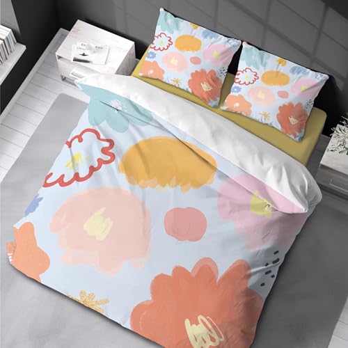 Linge de lit durable et doux en microfibre supérieure jaune 150 x 210 cm