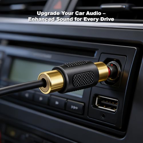 Conector RCA hembra a hembra pack 6 para audio miniatura 5