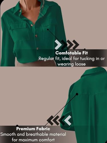 GRECIILOOKS Women's Regular Fit Tops (GL-W2215_Emerald Green - Image 4 thumbnail