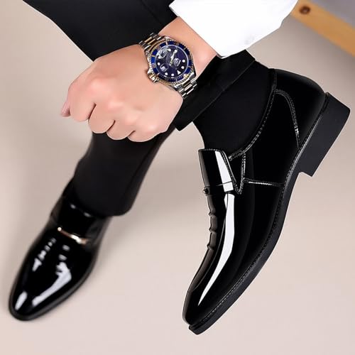 Men's Dress Shoes Business Shoes Patent Leather Formal Derby Fashion Oxford Tuxedo Shoes4