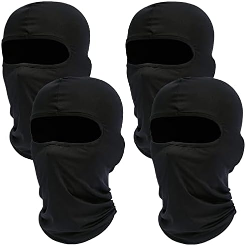 4 Pcs Balaclava Face Ski Mask : Full Face Cover Hood Shiesty Masks for Men Women