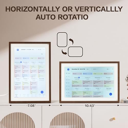 Novodesk 10.1 Inch Digital Calendar, Smart Electronic Calendar with HD Touch Screen - Digital Family Planner with Chore Chart, Meal Planner & Photo Frame, Multi-Calendar Sync by Novodesk - Used condition - Image 9