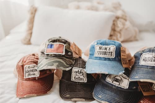 Brief Insanity C118 Cute Summer Funny Vintage Distressed Trucker Hat - Fun Summer Good Vibes Beach Palm Tree Themed Humorous Novelty Snapback Hat | Unisex Adult thumb #1