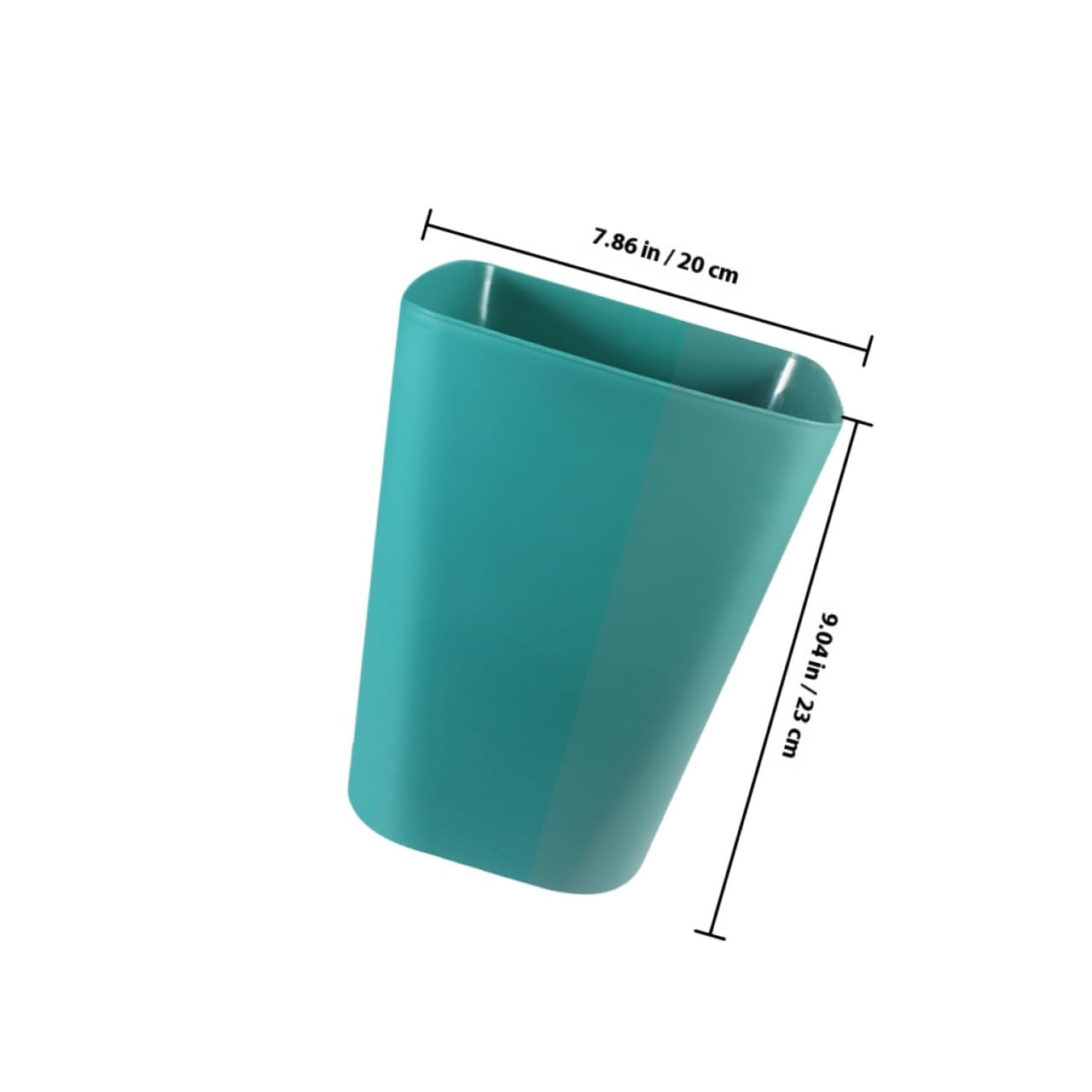VANZACK 3pcs Small Blue Plastic Trash Can Large Opening Garbage Bin for Outdoor Use Convenient Wastebasket for Home Office Storage and Organization