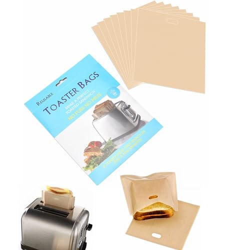 8 Pack Non Stick Toaster Sandwich Bags