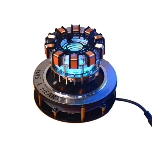 URMODELAND 1:1 MK1 Arc Reactor, Floating Rotating LED Levitation Arc Reactor Model, Electric Arc Reactor LED Floating Arc Reactor MK1 Levitating Tech Desk Ornament -Gen 1, Type 1, 0Z54T4H1510E1ER