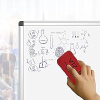 VIZ-PRO Magnetisches Whiteboard 120x90 cm, Trocken Abwischbar, Wandmontage – Ansicht 4