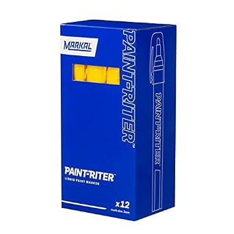 Markal Paint-Riter Water-Based Marker Marker, Black (12 Markers)