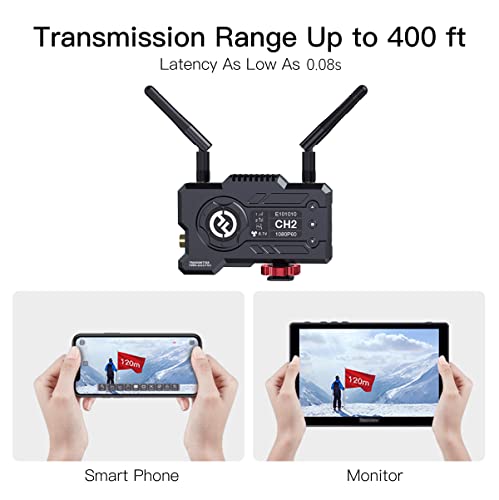Hollyland Mars 400S Pro [Official] Wireless Sdi Hdmi Video Transmitter And Receiver, 0.08S Latency 400Ft Range, 4 App Monitoring, For Videographer Photographer Filmmaker Cinematographer #TOP1