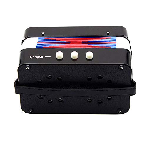 Moonvvin Mini Kids Accordeon, 7 Sleutels 3 Knoppen Toetsenbord Praktijk Speelgoed Muziekinstrument voor Kids Kinderen… - Image 8