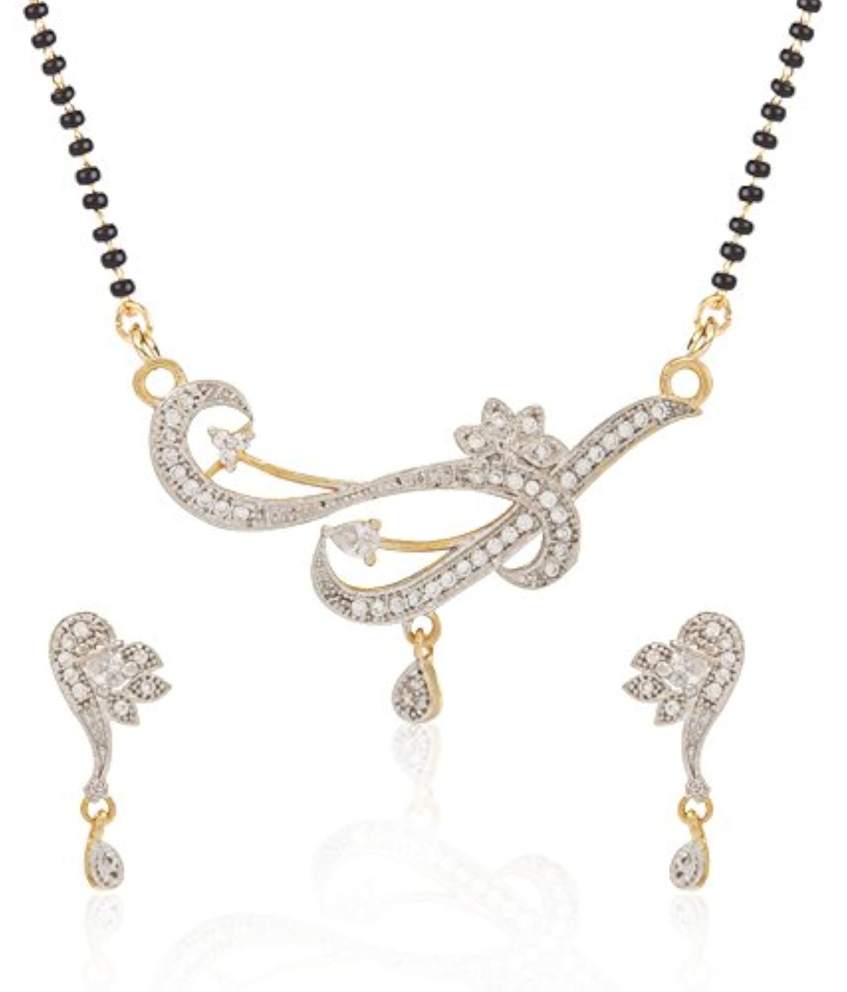 Silver and Golden Jewellery Set