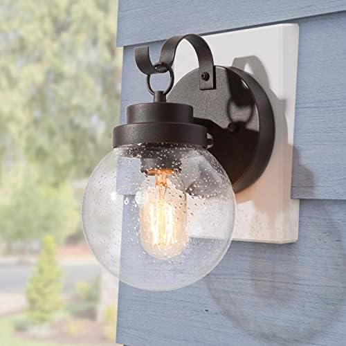 Durent Lighting Outdoor Wall Lights, Exterior Globe Wall Sconces Light ...