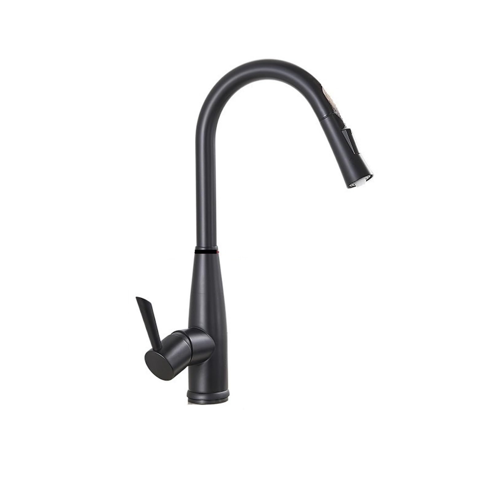 HADECOLL Pull-Out Faucet Sensor Kitchen Faucet Intelligent Touch Inductive Sensitive Faucet Mixer Water Tap Single Handledual Outlet Water Easy To Install,Black-B