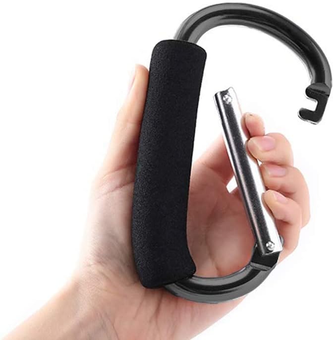 Large Baby Stroller Hook, Pram Hooks Handbag Shopping Bags Easy Carry Strong Holder Pushchair Clip Buggy Rings Clips Carrying Bag