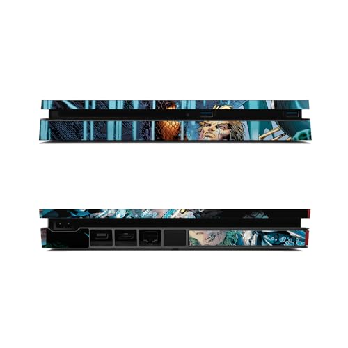 Couverture de bande dessinée vinyle PS4 Slim autocollant Aquaman DC Comics