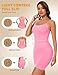 SLIMBELLE Women’s Shapewear Dress Slip Tummy Control Full Slip Seamless Body Shaper for Under Dresses with Adjustable or Changeable Spaghetti Straps PINK 2XL