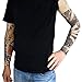 Tongcloud 25pcs Temporary Tattoo Sleeves Arm Sleeves Arts Fake Slip Sports Arm Sleeves Stockings Slip Accessories Halloween Tattoo Soft for Men Women Stretchable Cosplay Accessories (25 Random Color)