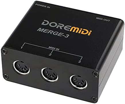 DOREMiDi MIDI Merger-3 MIDI Input 2 MIDI Output Support USB Power MERGE-3
