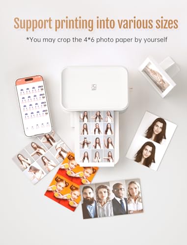 HPRT Impressora fotográfica 10 x 15 cm, 20 folhas e 1 fita, impressora de imagens para iPhone, Andro